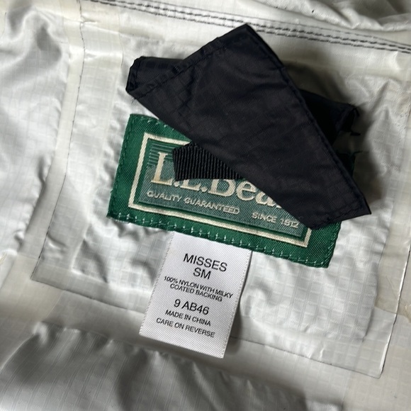 Womans LL Bean Trail Jacket Black Small - Picture 7 of 7